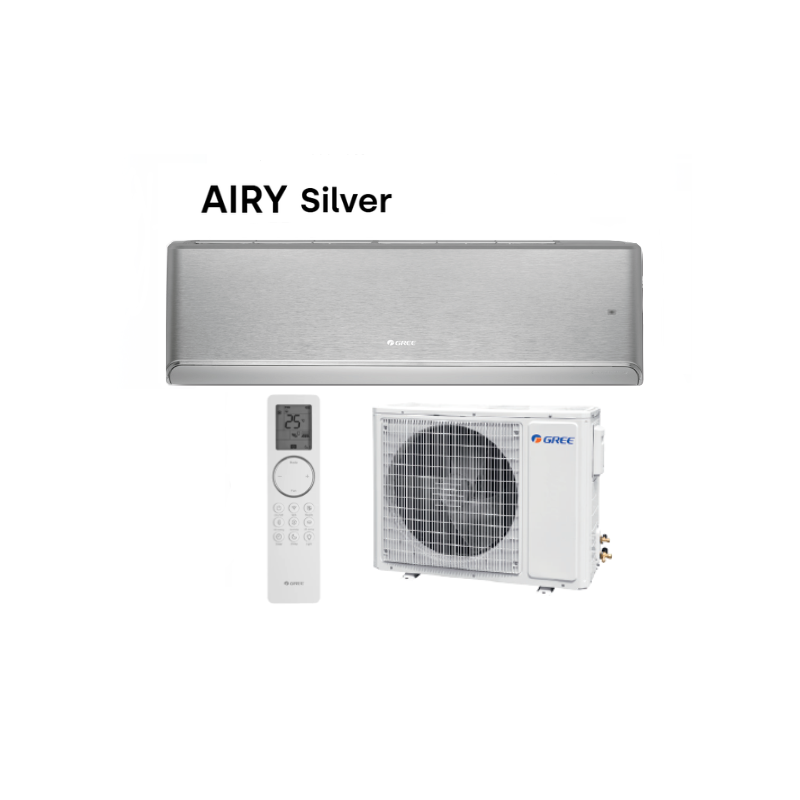Klimatyzator Gree Airy Silver o mocy 7,0 kW (Srebrny Mat)