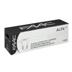 FAAC Zestaw Alfa do bram rozwiernych 230V maks. długość skrzydła 3m