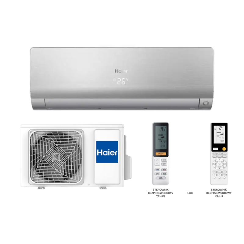 Klimatyzator Haier NORDIC FLEXIS o mocy 3,5kW (Srebrny Połysk)
